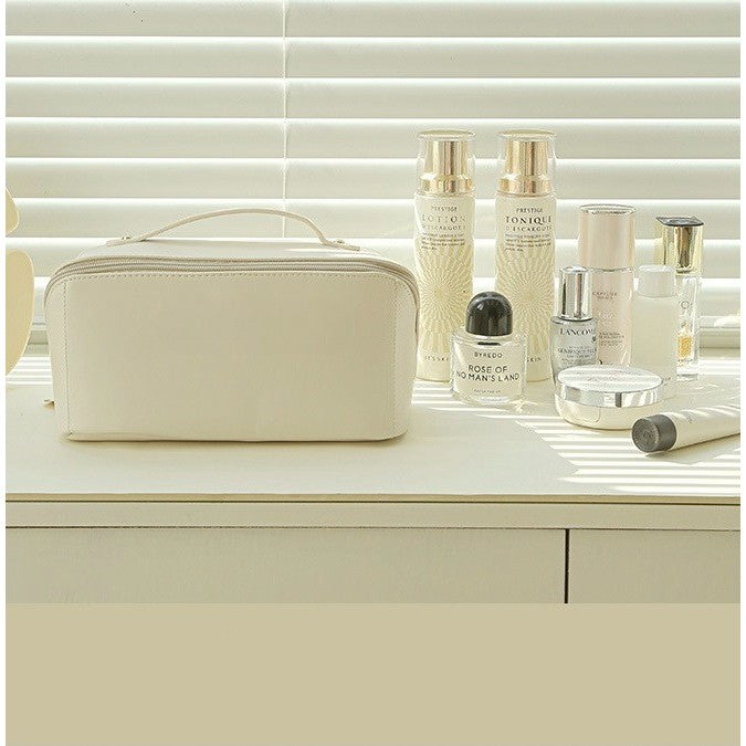 Geanta de Calatorie Flippy, Pentru Cosmetice, Portabila, Impermeabila, din Piele Ecologica, Compartimente Multiple, cu