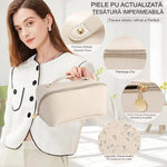 Geanta de Calatorie Flippy, Pentru Cosmetice, Portabila, Impermeabila, din Piele Ecologica, Compartimente Multiple, cu