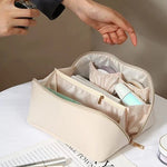 Geanta de Calatorie Flippy, Pentru Cosmetice, Portabila, Impermeabila, din Piele Ecologica, Compartimente Multiple, cu