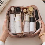 Geanta de Calatorie Flippy, Pentru Cosmetice, Portabila, Impermeabila, din Piele Ecologica, Compartimente Multiple, cu