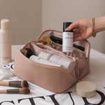 Geanta de Calatorie Flippy, Pentru Cosmetice, Portabila, Impermeabila, din Piele Ecologica, Compartimente Multiple, cu