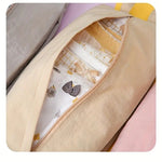 Geanta de Depozitare, Flippy, Pentru Haine Mici, Lenjerie, Sosete, Cosmetice, Impermeabila, cu Maner, 10x20x3 cm, Crem