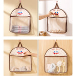 Geanta de Depozitare, Flippy, Tip Saculet, de Agatat, Multifunctionala, din Plasa, 40 x 10 x 44 cm, Maro
