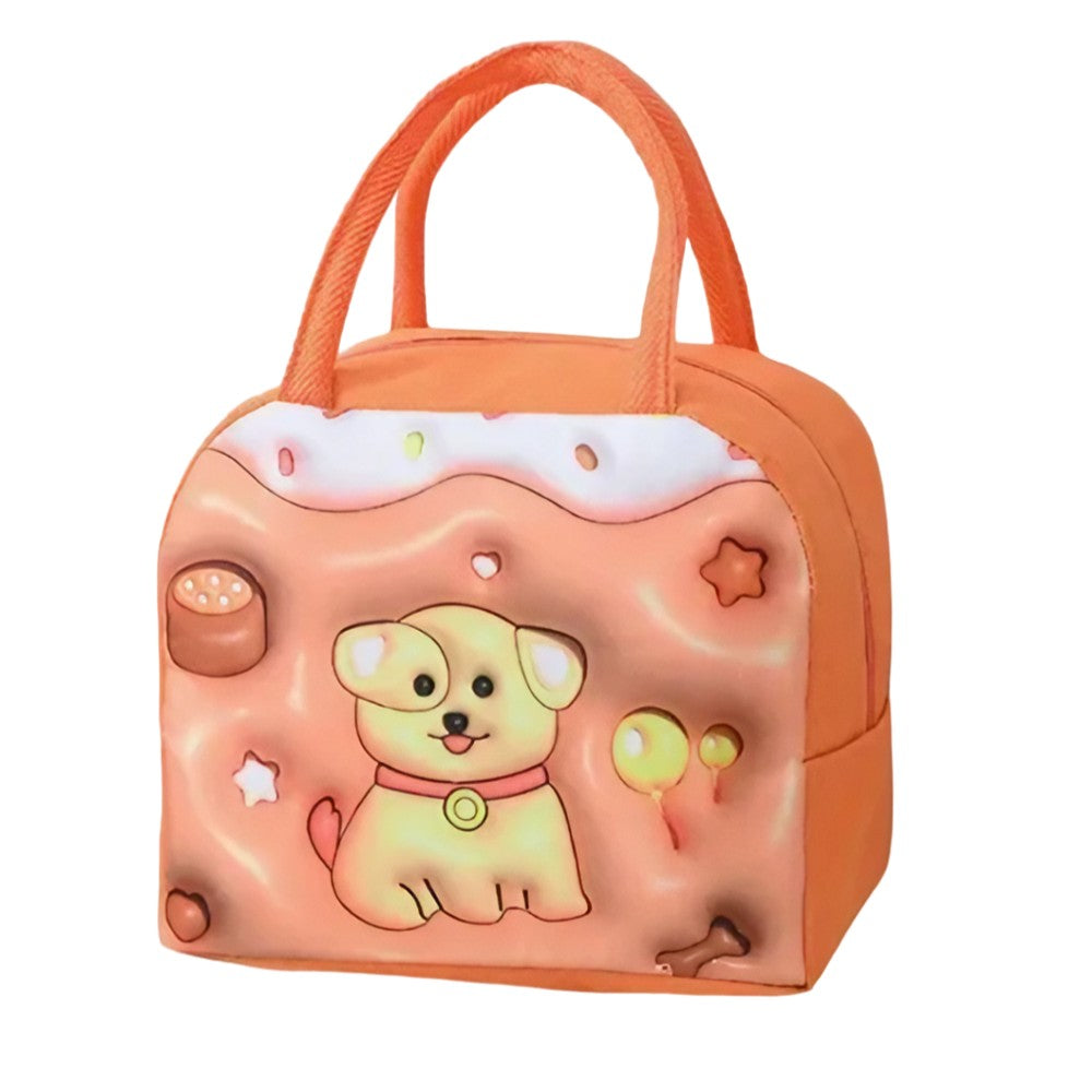 Geantă Frigorifică, Flippy, cu Desene Animate 3D, Portabilă pentru Copii, de Prânz, din Pânză Oxford, 23x13x19 cm,