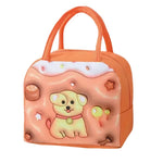 Geantă Frigorifică, Flippy, cu Desene Animate 3D, Portabilă pentru Copii, de Prânz, din Pânză Oxford, 23x13x19 cm,
