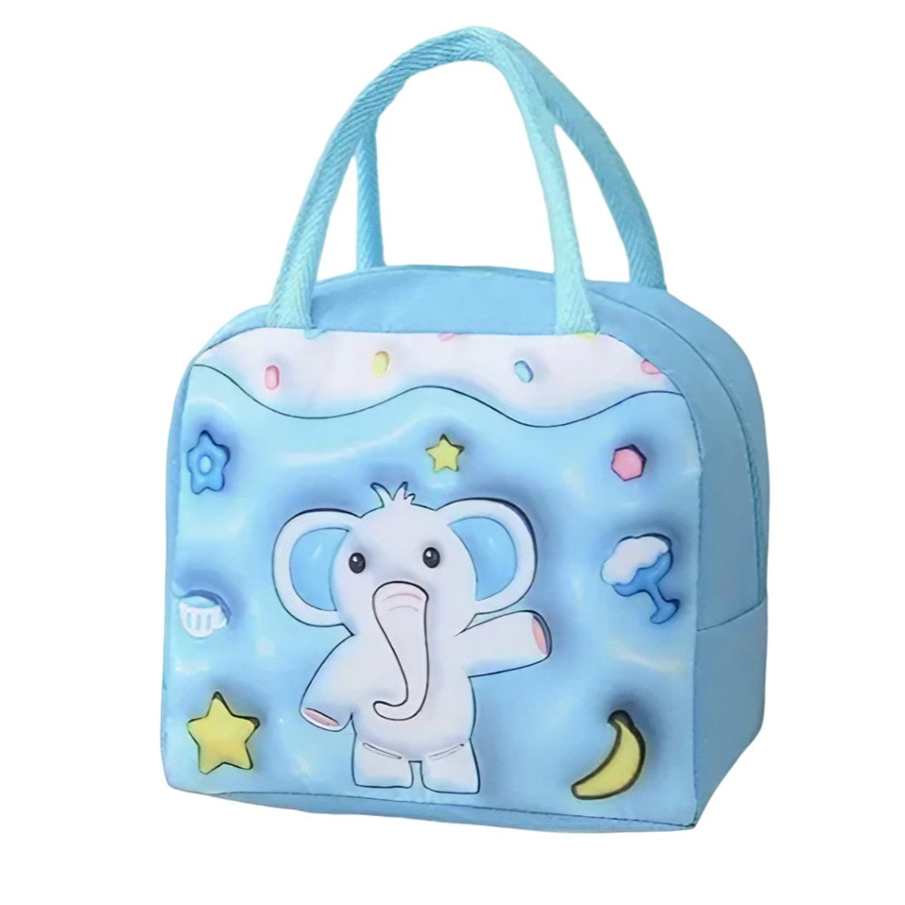 Geantă Frigorifică, Flippy, cu Desene Animate 3D, Portabilă pentru Copii, de Prânz, din Pânză Oxford, 23x13x19 cm,