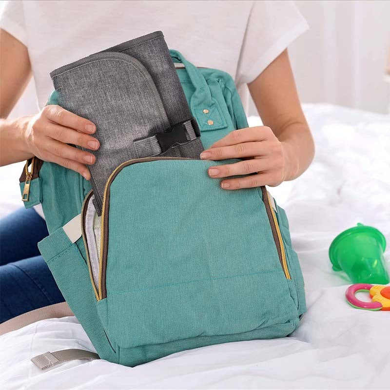 Geanta Multifunctionala, Flippy, Tip Aleza de Schimbat Scutece, Impermeabila, din Panza Oxford, cu Buzunare, Usor de