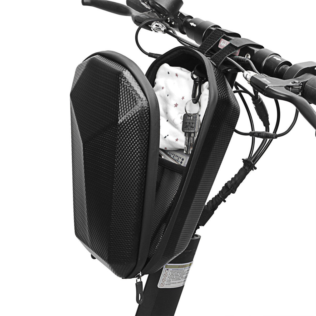 Geanta pentru Trotineta Electrica, Flippy, Hard Shell de 4 L, Geanta Frontala pentru Bicicleta, Impermiabila Rigida