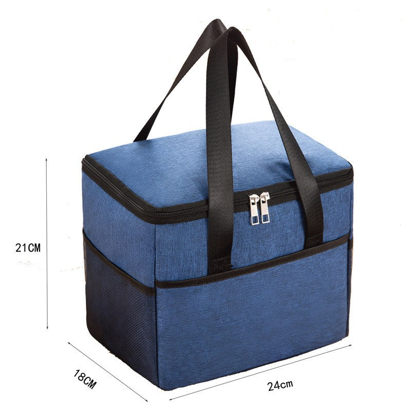 Geanta Termica Flippy pentru Pranz, Compartimente Telefon si Tacamuri, Multifunctionala, Impermeabila, 24x18x21 cm,