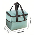Geanta Termica Flippy pentru Pranz, Compartimente Telefon si Tacamuri, Multifunctionala, Impermeabila, 24x18x21 cm,