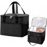 Geanta Termica Flippy pentru Pranz, Compartimente Telefon si Tacamuri, Multifunctionala, Impermeabila, 24x18x21 cm,
