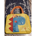 Geanta Termoizolanta pentru Copii, Flippy, 23x13x19 cm, Model Imprimeu Dinozaur, din Folie de Aluminiu si Panza Oxford,