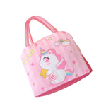 Geanta Termoizolanta pentru Copii, Flippy, 23x13x19 cm, Model Imprimeu Unicorn, din Folie de Aluminiu si Panza Oxford,