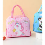 Geanta Termoizolanta pentru Copii, Flippy, 23x13x19 cm, Model Imprimeu Unicorn, din Folie de Aluminiu si Panza Oxford,