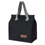 Geanta Termoizolanta Tip Bento Bag Flippy, Camping Cooler, Aluminiu, 22.5x13x25,5 cm, 3.3 L, Negru