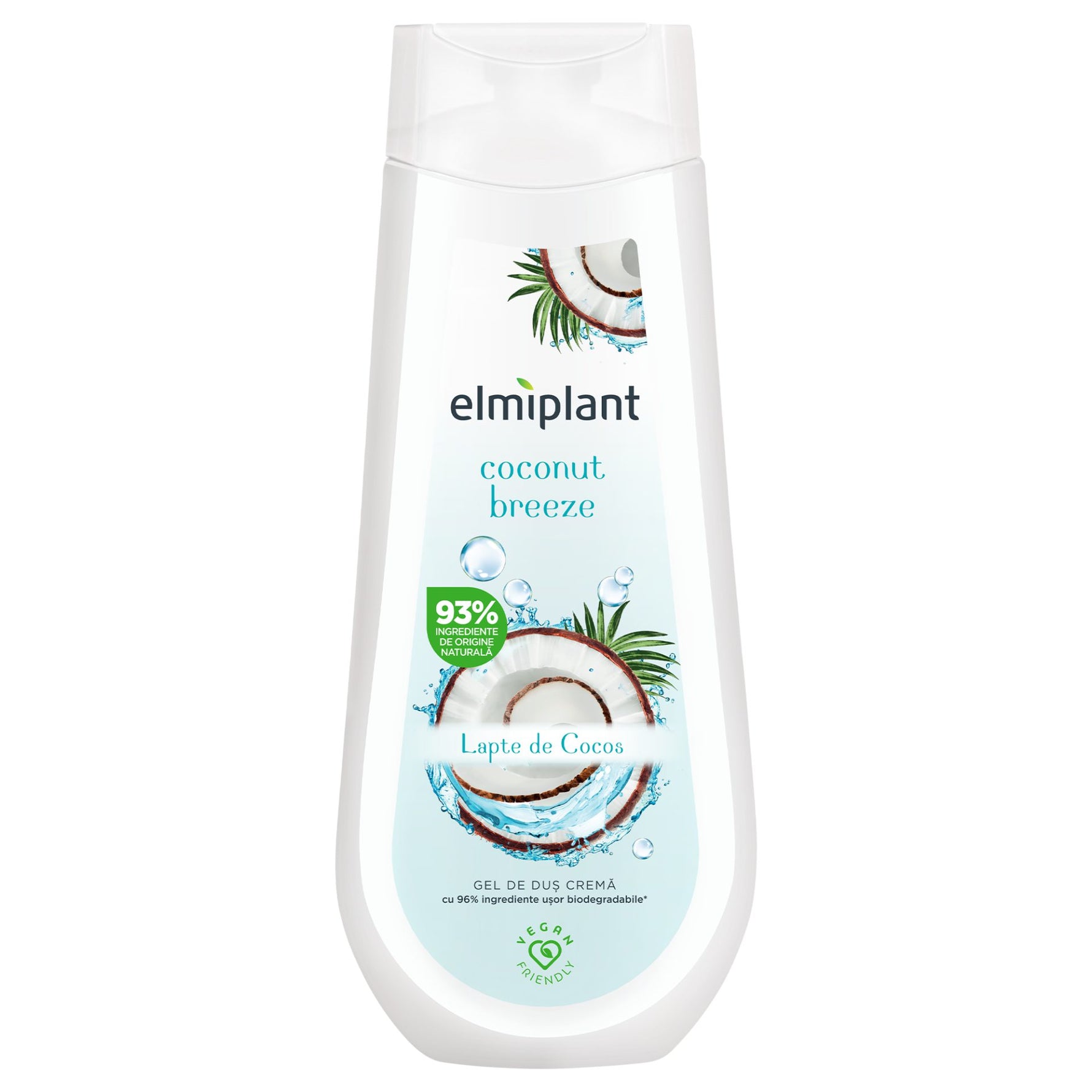 Gel de Dus Crema, Elmiplant, Coconut Breeze, 400 ml