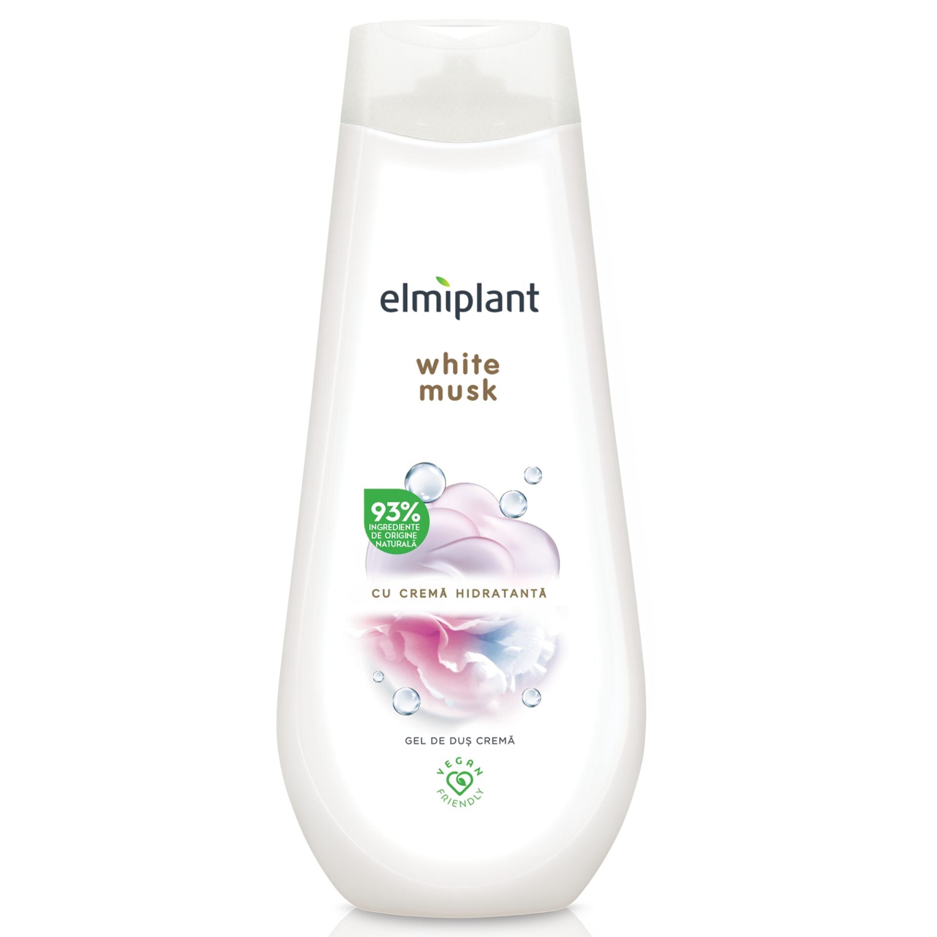Gel de Dus Crema, Elmiplant, White Musk, 750 ml