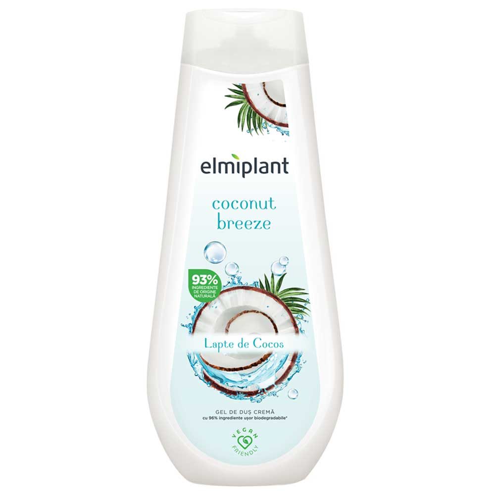 Gel de Dus Crema, Elmiplant, Coconut Breeze, 750 ml