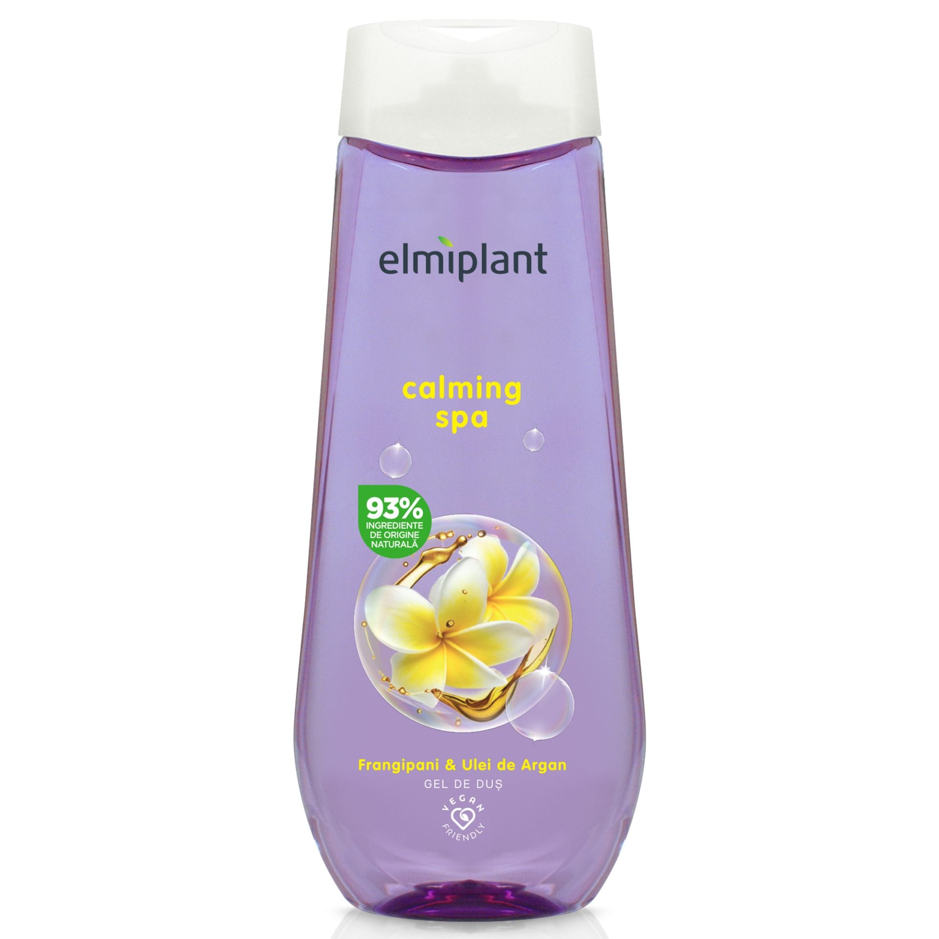 Gel de Dus, Elmiplant, Cu Frangipani si Ulei de Argan, 400 ml