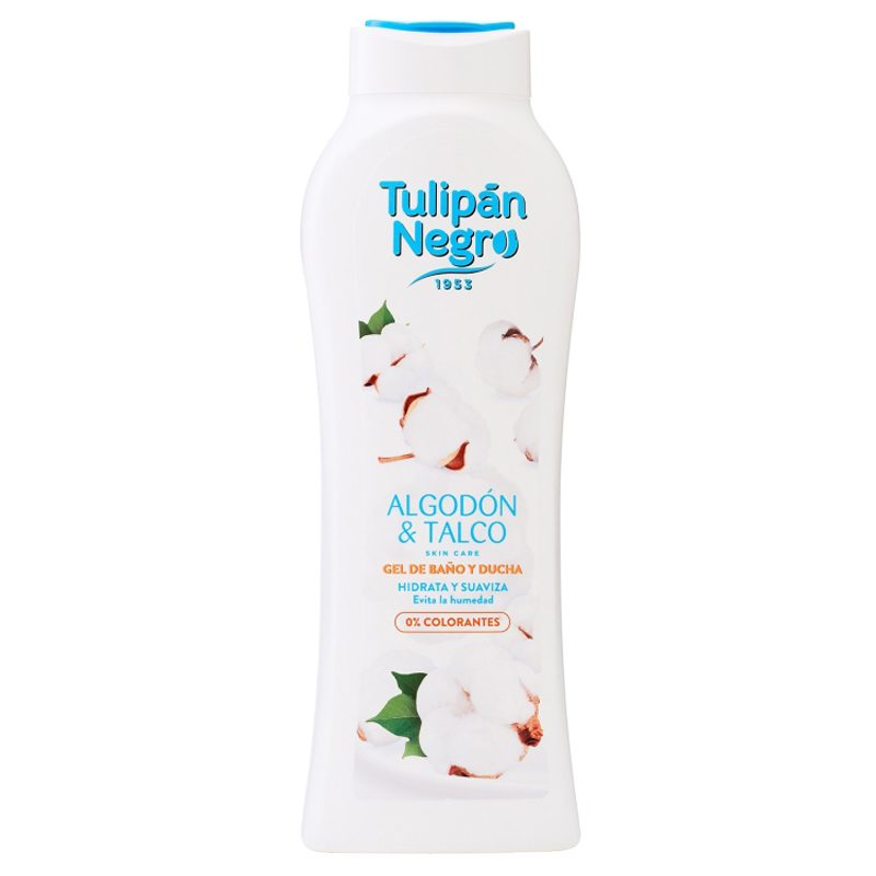 Gel de Dus, Tulipan Negro, 650 ml Algodon si Talco
