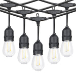 Ghirlanda Luminoasa, Flippy, cu Transformator, 10 m, 10 LED-uri Model Bulb, Interconectabila, IP44, Alb Cald