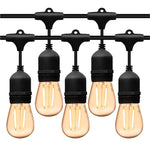 Ghirlanda Luminoasa, Flippy, cu Transformator, 10 m, 10 LED-uri Model Bulb, Interconectabila, IP44, Alb Cald