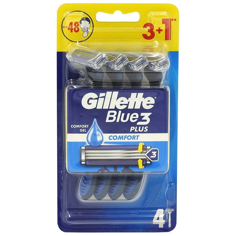 Aparat de Ras, GILLETTE, Blue3 Plus Comfort, Set 1 Bucati, 3+1 BUC