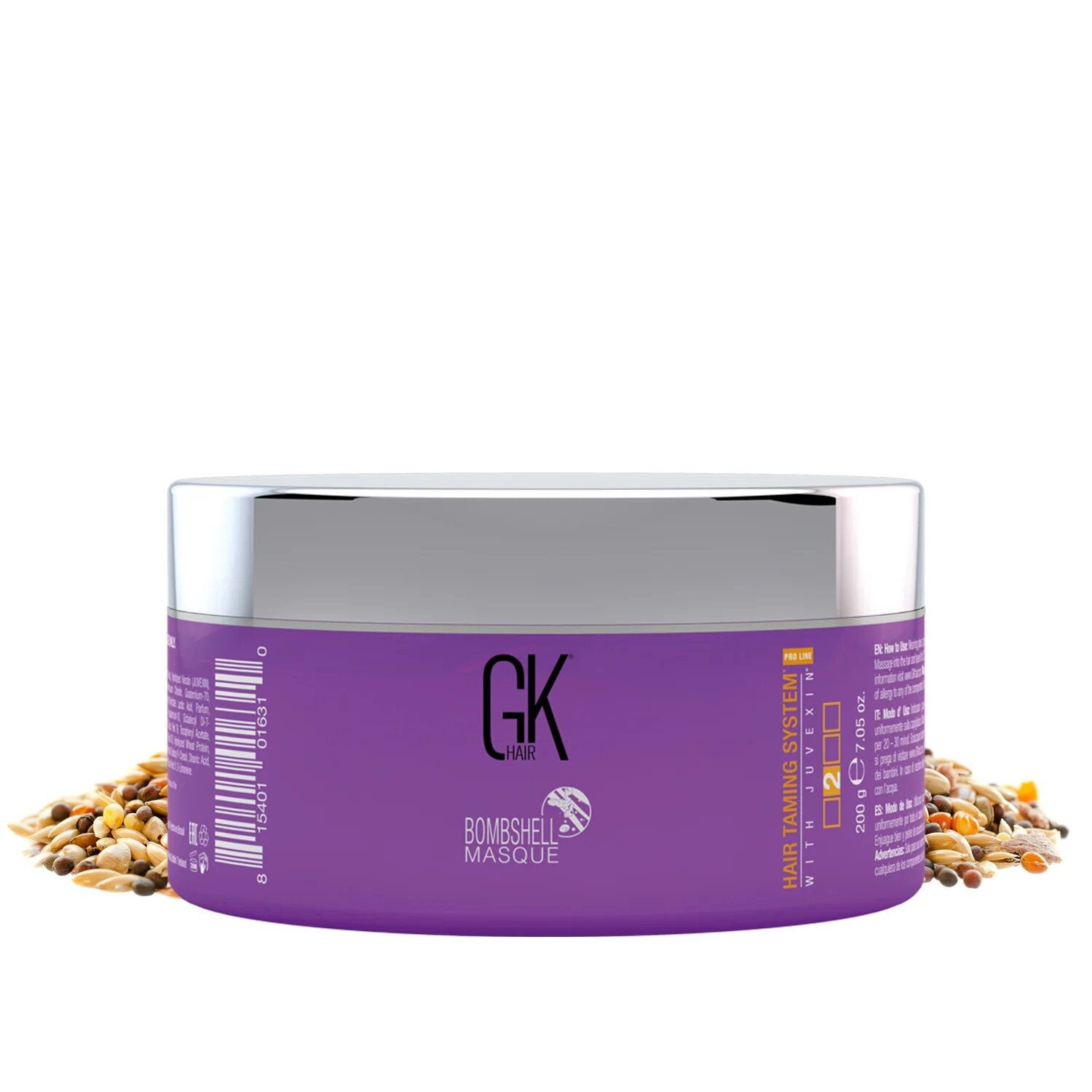 Global Keratin,  Bombshell, Mască cremă de colorare a părului, Colorare,  Ultra Blonde, 200 g - Olmarkt