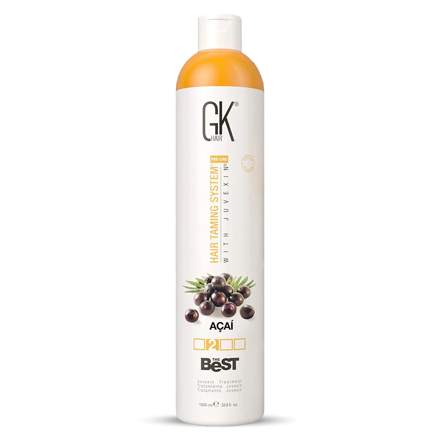Global Keratin, The Best Acai, Tratament cu cremă pentru păr, Pentru netezire, 1000 ml - Olmarkt