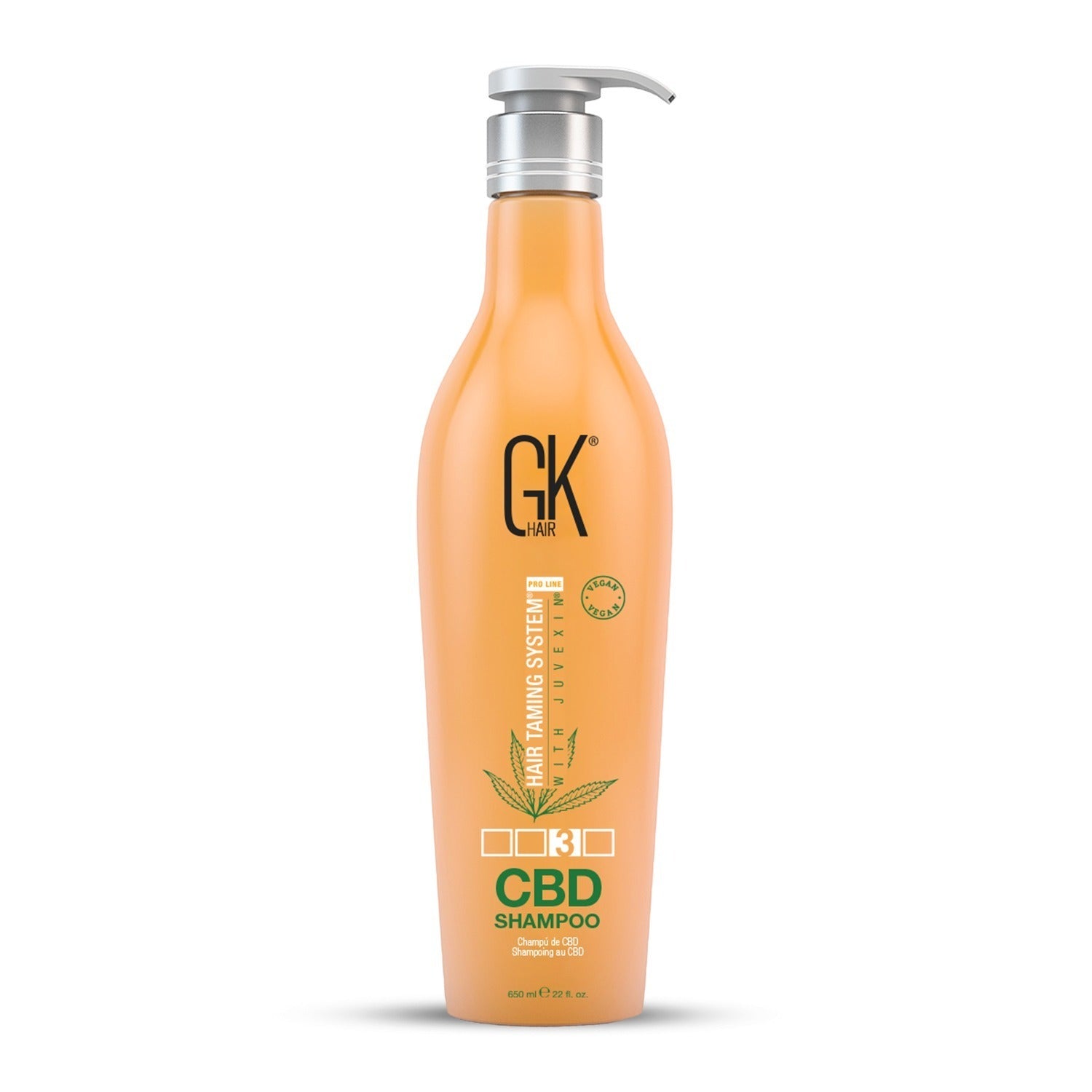 Global Keratin, CBD Vegan, Șampon pentru păr, Pentru reparații, 650 ml - Olmarkt