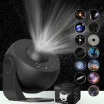 Lampa Tip Proiector Galaxie, Flippy, pentru Dormitor, Tematica Cer Instelat, Model Glob, HD, Rotire 360 de Grade, 13