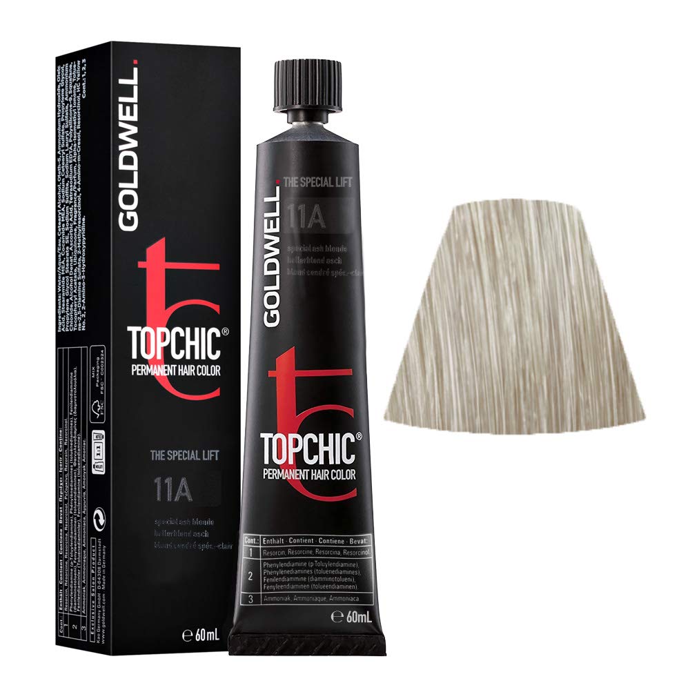 Goldwell, TopChic, Vopsea permanentă de păr, 11A Special Ash Blonde, 60 ml