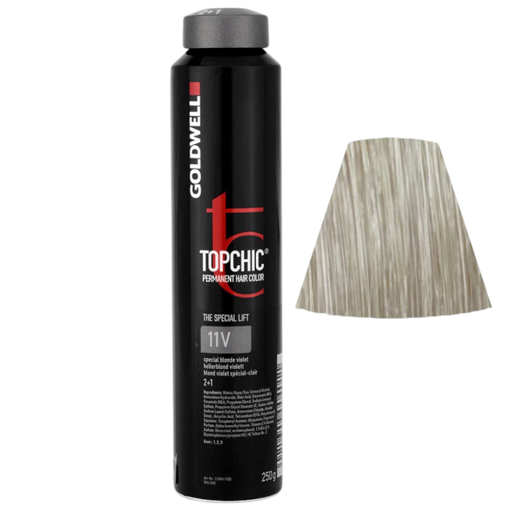 Goldwell, TopChic, Vopsea permanentă de păr, 11V Special Blonde Violet, 250 ml