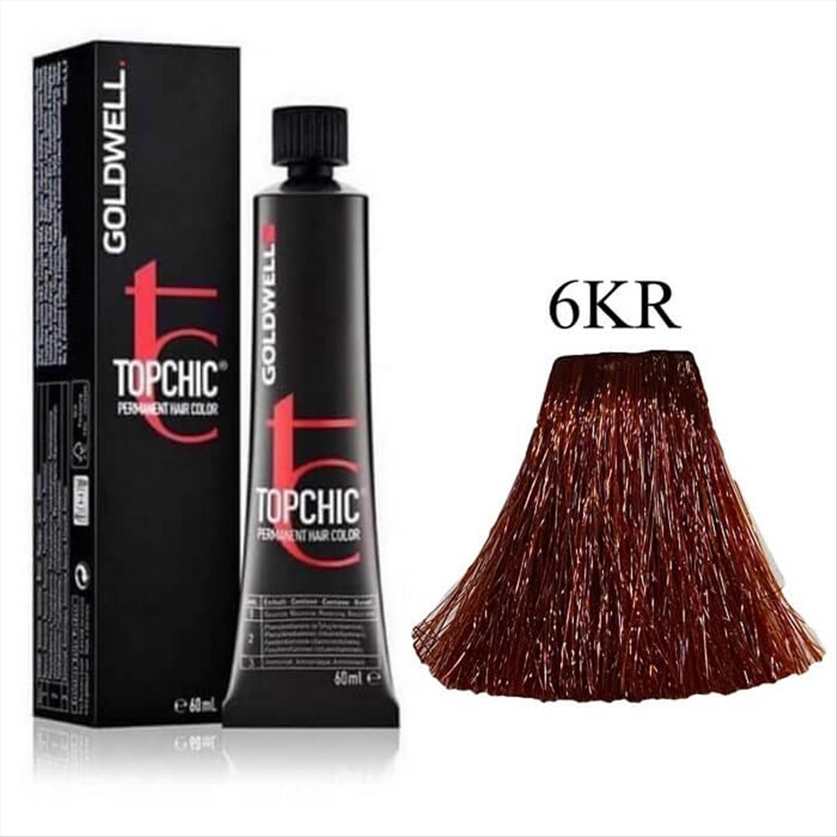 Goldwell, TopChic, Vopsea permanentă de păr, 6KR Pomegranate, 60 ml