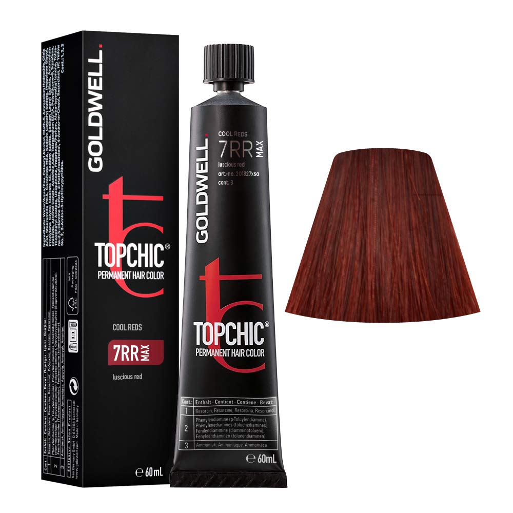 Goldwell, TopChic, Vopsea permanentă de păr, 7RR Red Passion, 60 ml