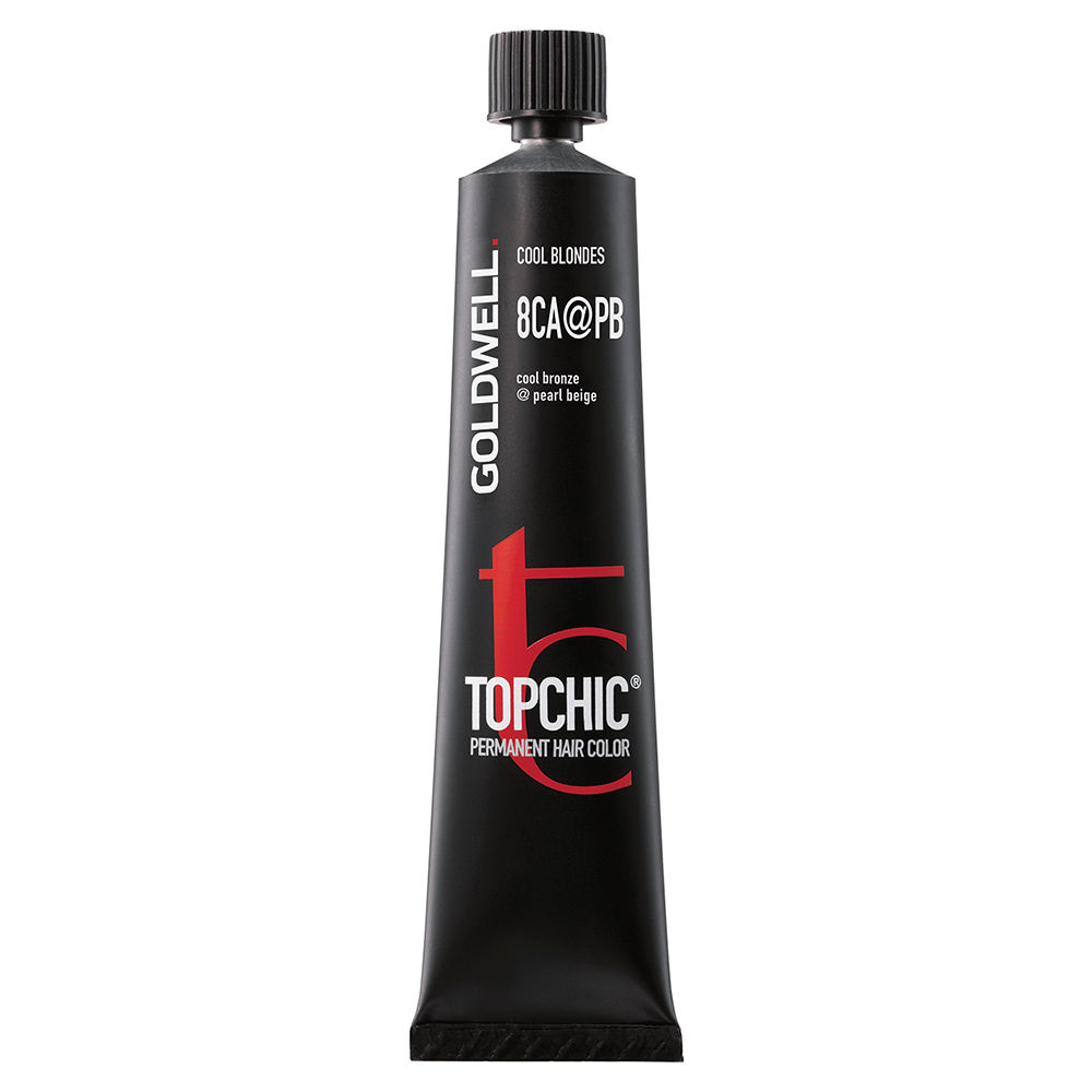 Goldwell, TopChic, Vopsea permanentă de păr, 8CAPB Cool Bronze/Pearl Beige, 60 ml