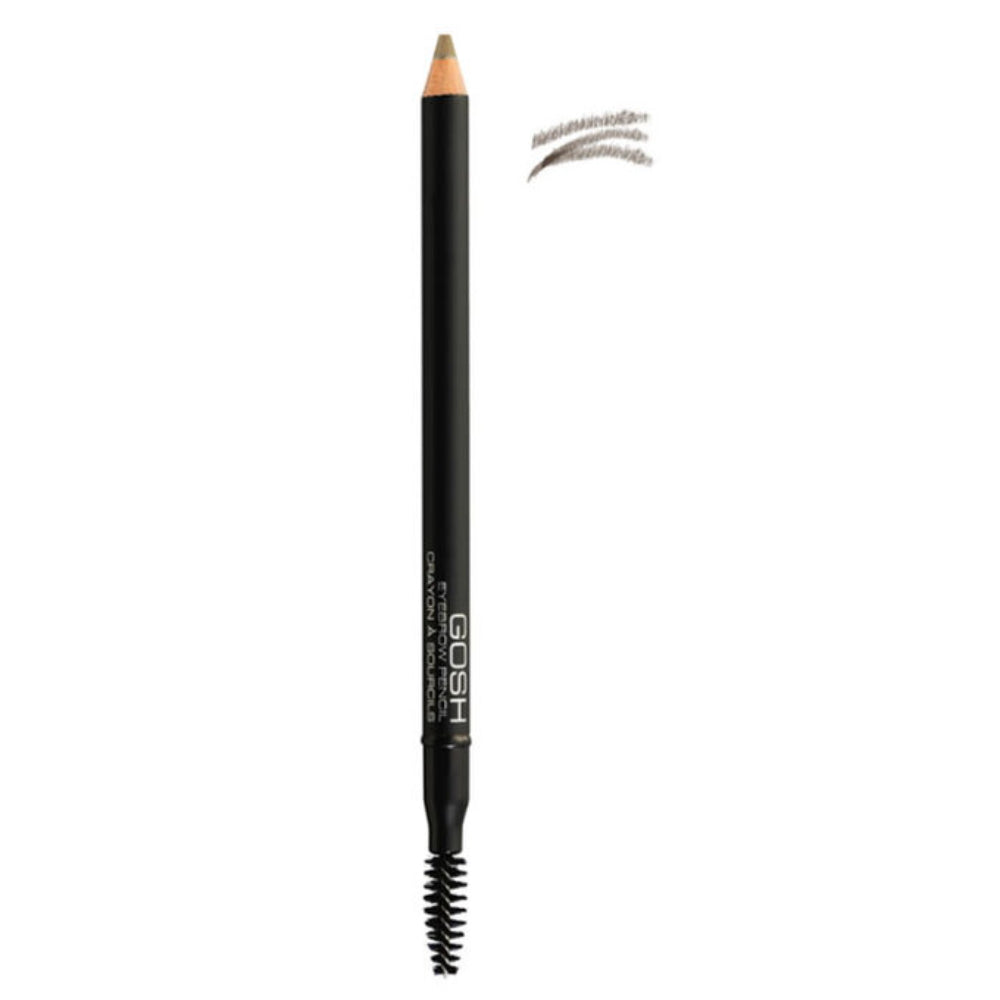 Gosh, Defining Brow, Creion pentru sprâncene cu cremă și perie 2-în-1, 03, Gri maro, 1.2 g