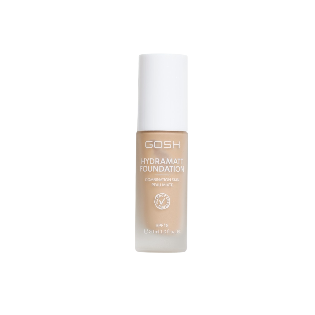 Gosh, Hydramatt, Mat, Fond de ten lichid, 008N, Mediu neutru, SPF 15, 30 ml