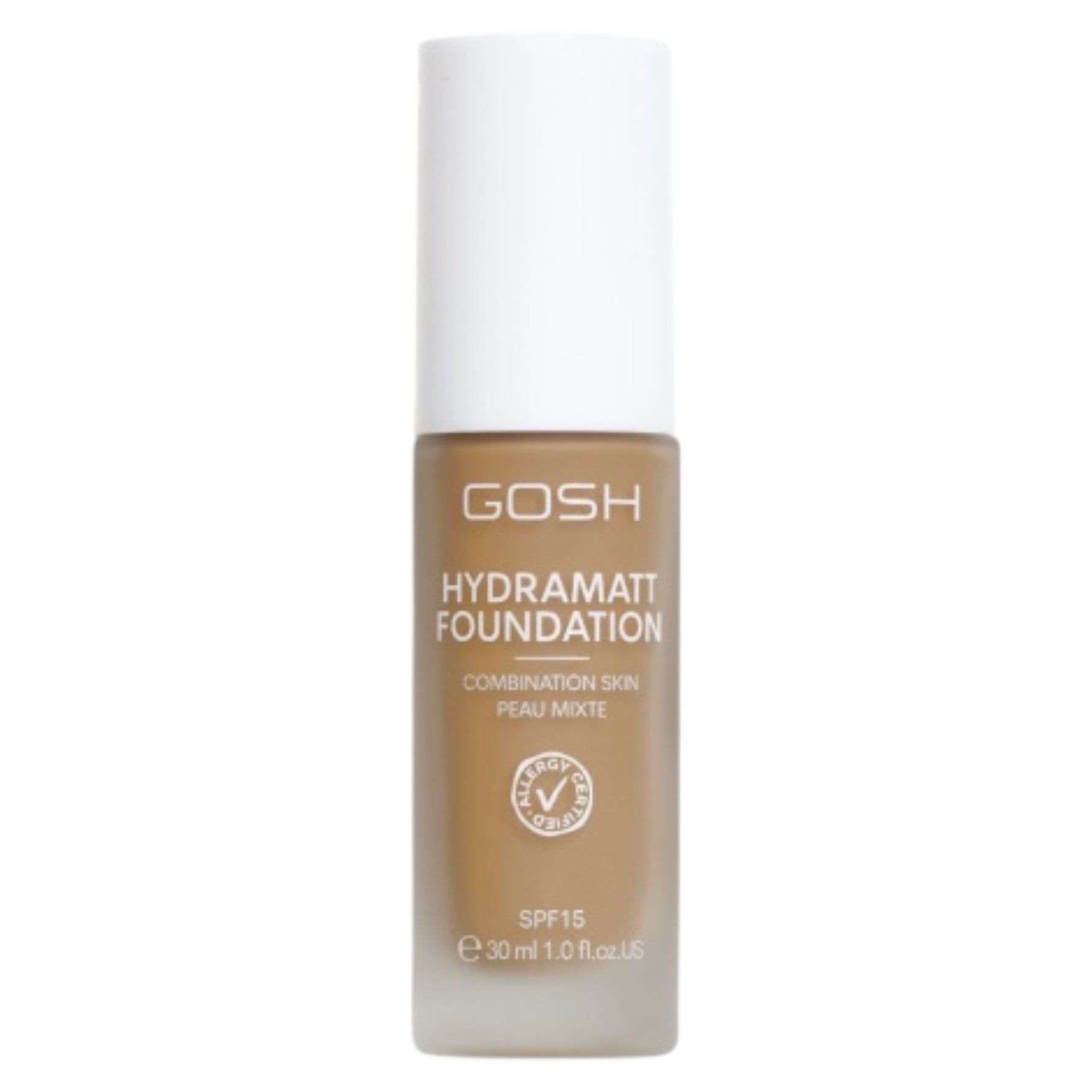 Gosh, Hydramatt, Mat, Fond de ten lichid, 014Y, Întunecat, SPF15, 30 ml