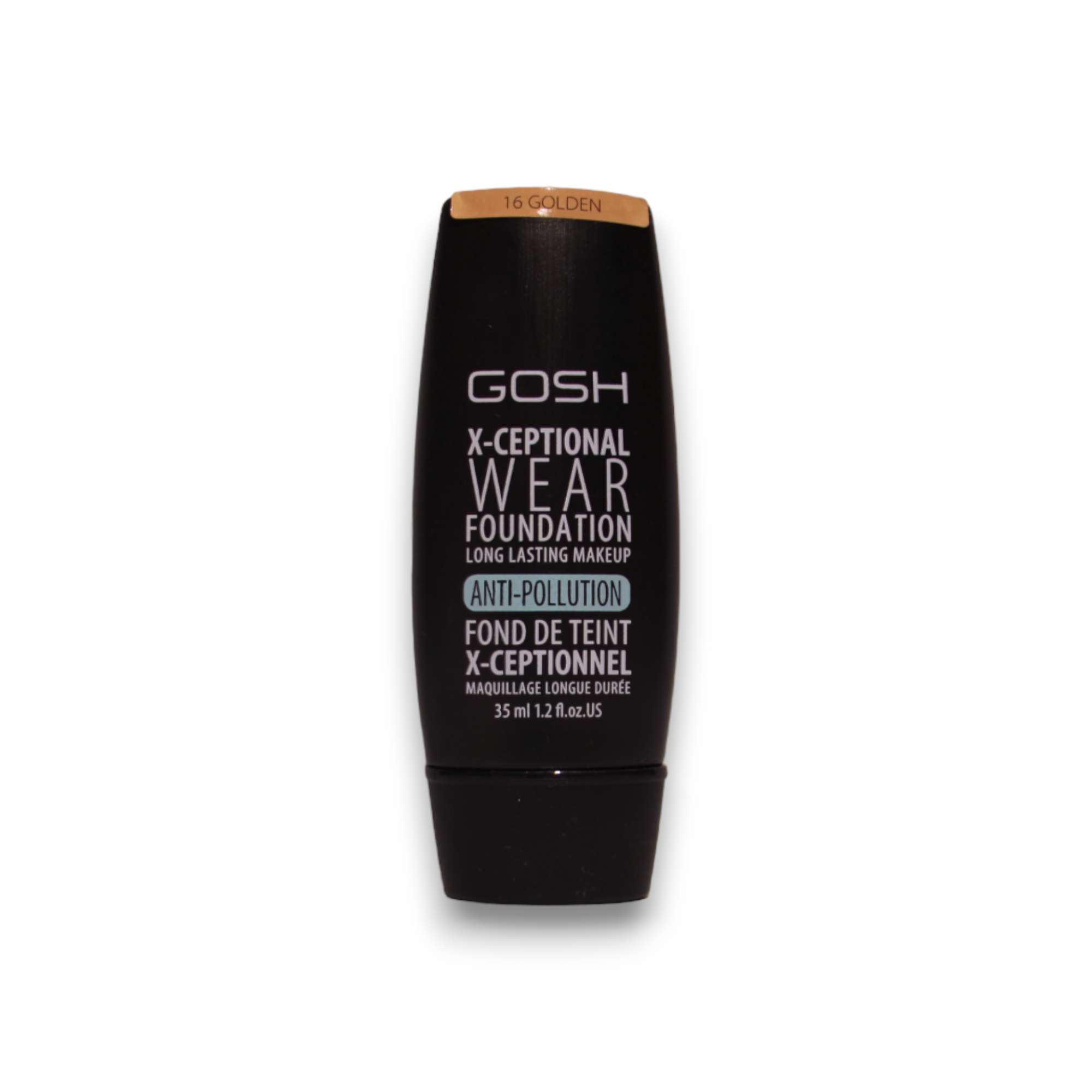 Gosh, X-Ceptional Wear, Vitamina E, De lungă durată, Fond de ten cremos, 16, Auriu, 30 ml