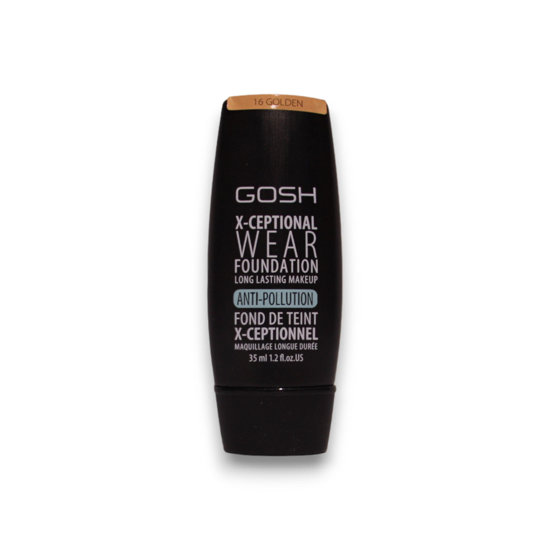 Gosh, X-Ceptional Wear, Vitamina E, De lungă durată, Fond de ten cremos, 16, Auriu, 30 ml