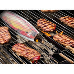 Gratar Grill Inox pentru Peste, Flippy, cu Maner, de Dimensiuni Reduse, Usor de Transportat si Depozitat, Argintiu,