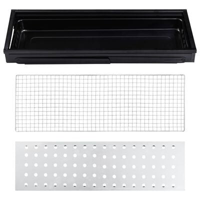 Gratar Portabil, Flippy, Confectionat din Metal, pentru Picnic, Gradina, Terasa, Camping, Dimensiuni Reduse, 60x22x23