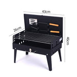 Gratar Portabil, Flippy, Pliabil, Tip Servieta, cu Accesorii pentru Gatit Incluse, Confectionat din Metal, 46x43x26 cm,