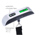 Cantar Digital de Mana Curea, Flippy, Cantar Portabil, Cantarire Bagaje, Capacitate 50 kg, Functie de Tara, 12.5 x 2.8