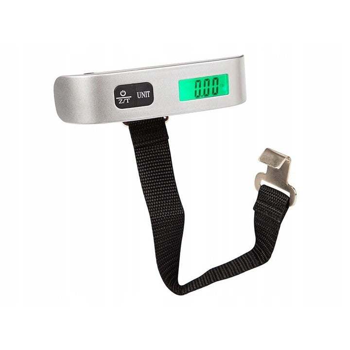 Cantar Digital de Mana Curea, Flippy, Cantar Portabil, Cantarire Bagaje, Capacitate 50 kg, Functie de Tara, 12.5 x 2.8