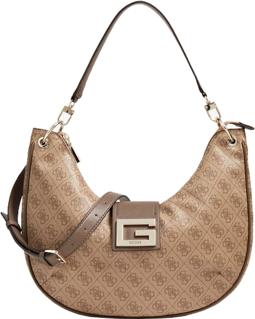 Guess, Brightside, Poliuretan, Geantă textilă, Hobo Latte, Pentru femei - Olmarkt