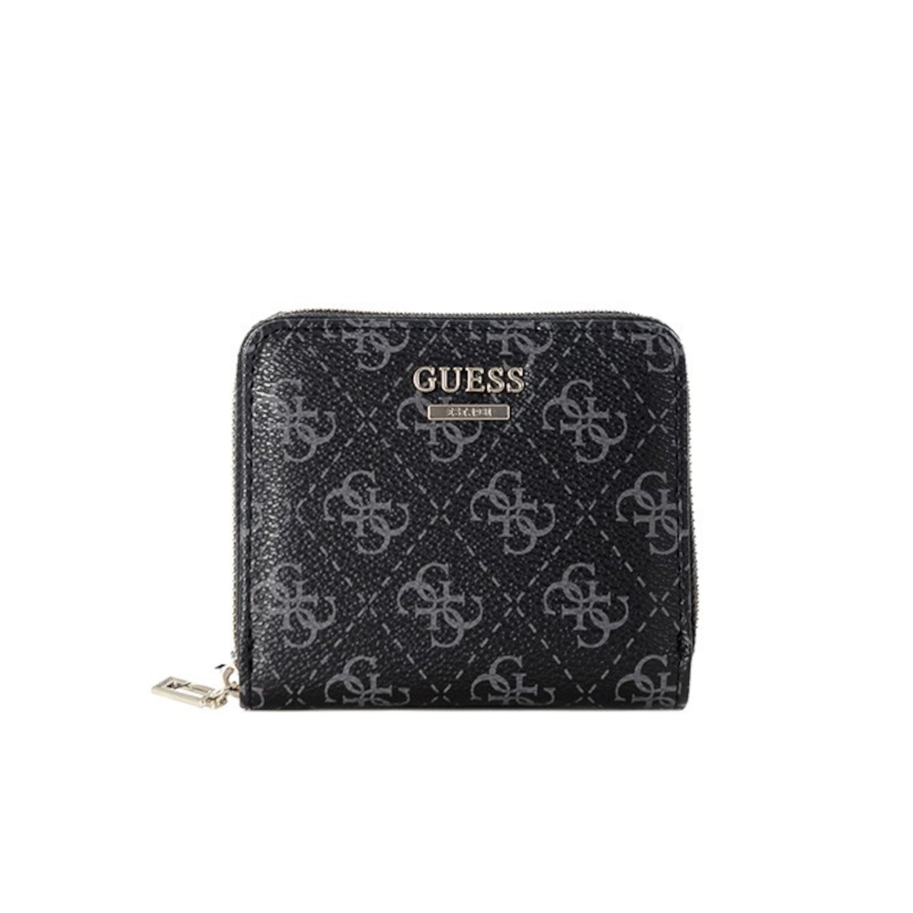 Guess, Camy, Portofel textil, Detaliu logo, SG774137, Cărbune, Mini, Pentru femei - Olmarkt