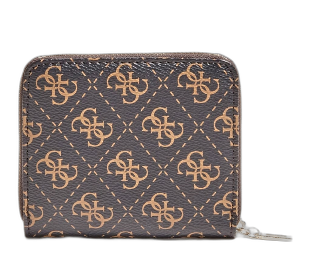 Guess, Camy, Portofel textil, SLG Fermoar mic, Maro, Pentru femei - Olmarkt
