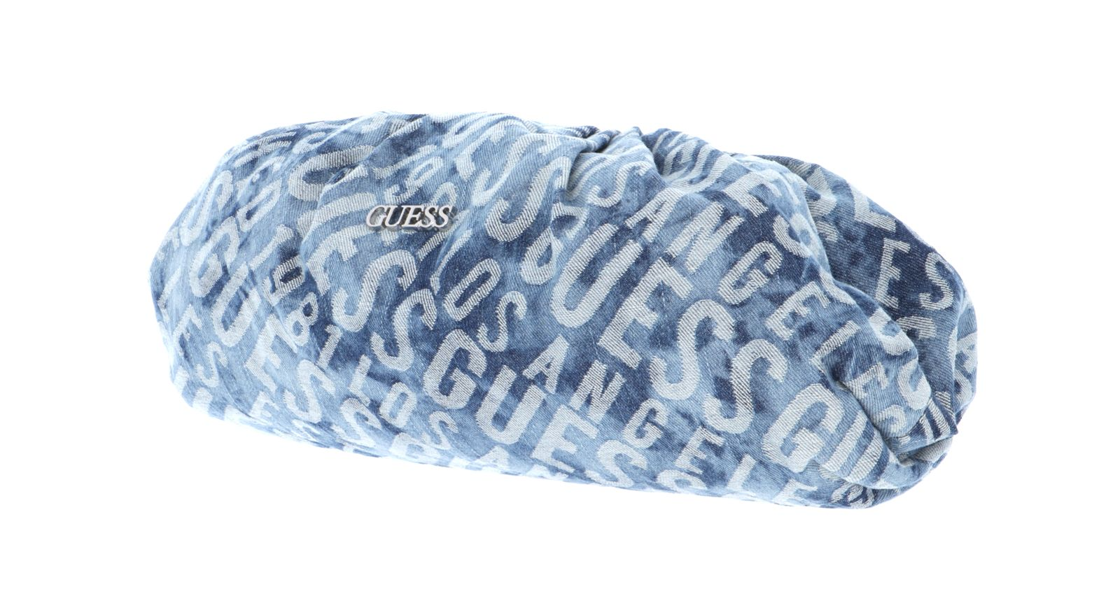 Guess, Central City, Poliester, Geantă textilă, Ambreiaj Denim, Albastru, Pentru femei, 37 x 20 x 11 cm - Olmarkt